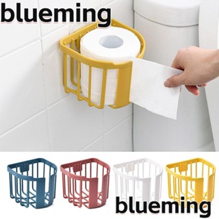 Blueming2 กล่องใส่กระดาษทิชชู่ ทรงกลม ไม่ต้องเจาะผนัง มีกาวในตัว อุปกรณ์เสริม สําหรับห้องน้ํา