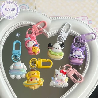 SANRIO Flyup พวงกุญแจ จี้การ์ตูนอนิเมะ My Melody Cinnamonroll Hello Kitty น่ารัก สําหรับตกแต่งกระเป๋า