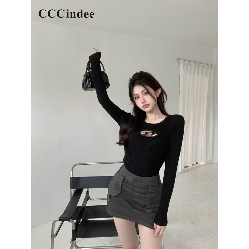 cccindee-ใหม่-เสื้อยืดลําลอง-แขนสั้น-คอกลม-เข้ารูป-เซ็กซี่-สีพื้น-แฟชั่นสําหรับสตรี-2023