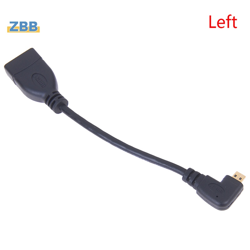 Zbb> อะแดปเตอร์แปลงสายเคเบิล Micro HDMI ตัวผู้ เป็น HDMI ตัวเมีย มุม ...