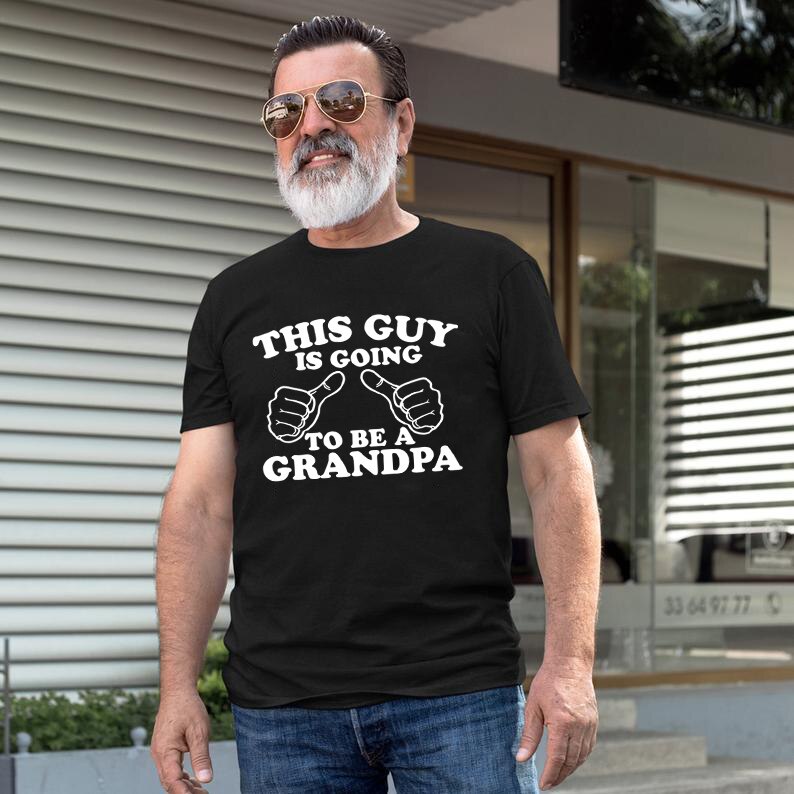 Men's This Guy Is Gonna Be a Grampa 2017 Grandpa to Be T Shirt