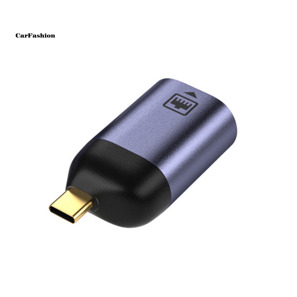 lt-carfashion-gt-อะแดปเตอร์คอมพิวเตอร์-มีไฟแสดงสถานะในตัว-type-c-เป็น-rj45-อุปกรณ์เสริมคอมพิวเตอร์