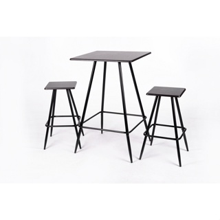 Big-hot-PULITO ชุดโต๊ะบาร์ (โต๊ะ1+เก้าอี้2) รุ่น  ROGO โต๊ะ : 60x60x94 ซม. สินค้าขายดี