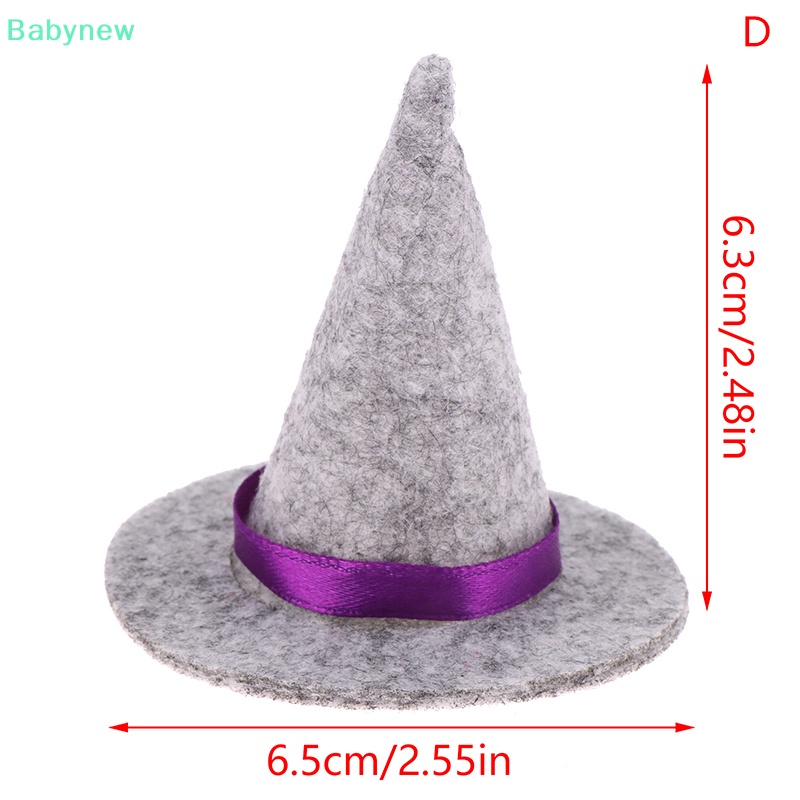 lt-babynew-gt-หมวกแม่มด-ขนาดเล็ก-สําหรับตกแต่งบ้านตุ๊กตา-ปาร์ตี้ฮาโลวีน