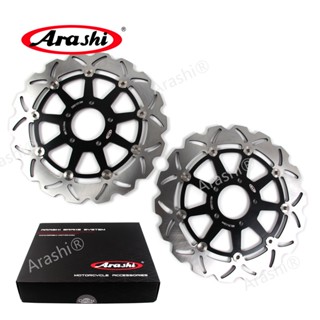 Arashi ดิสก์เบรกหน้า CNC สําหรับ SUZUKI GSX-R600 GSXR 600 GSXR600 1997-2003 GSXR750 GSXR 750 GSX-R750 1996 1997 1998 1999 2000 20001 2002 2003 1 คู่