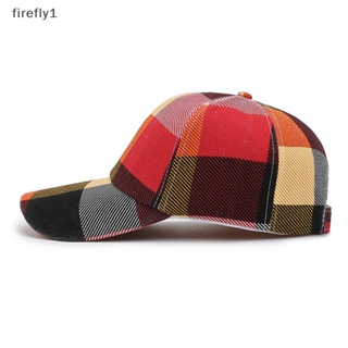 [Firefly] ใหม่ หมวกเบสบอล ลายสก๊อต แฟชั่นฤดูใบไม้ผลิ ฤดูร้อน สําหรับผู้หญิง ผู้ชาย [TH]