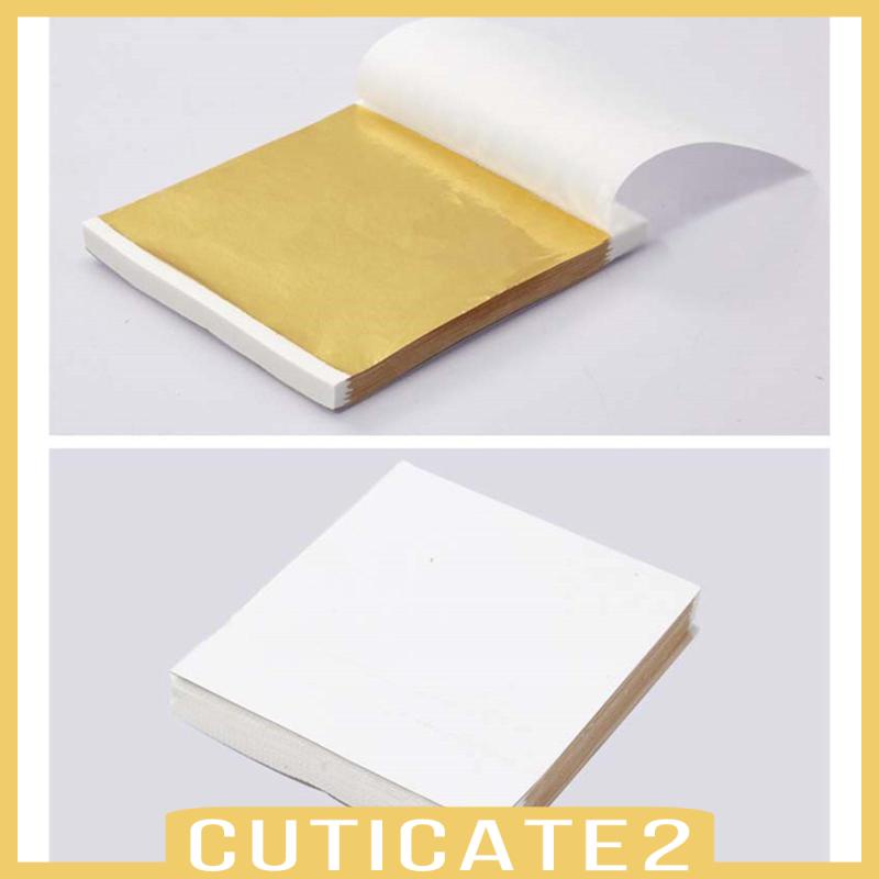 cuticate2-แผ่นกระดาษฟอยล์สีทอง-สําหรับตกแต่งเล็บ-100-ชิ้น