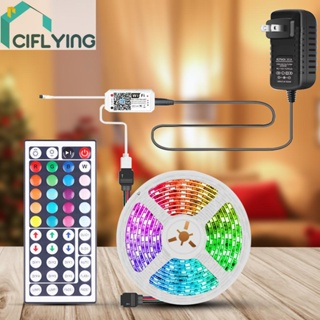 [Ciflys.Th] ริบบิ้นไฟ WiFi SMD5050 RGB เปลี่ยนสีได้ สําหรับตกแต่งบ้าน ห้อง