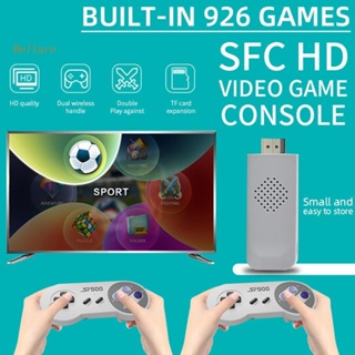 Sf900 HD TV เครื่องเล่นเกมวิดีโอเกมคอนโซล พร้อมตัวควบคุมเกม 2 ตัว ตัวรับสัญญาณไร้สาย 2.4G HDMI เข้ากันได้กับเกมคอนโซล แบบพกพา [Bellare.th]