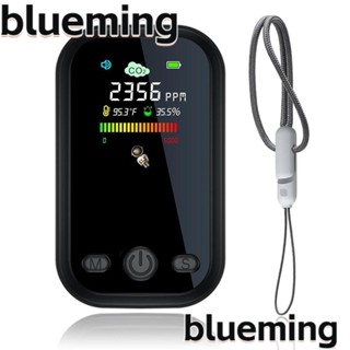 Blueming2 เครื่องตรวจจับคาร์บอนไดออกไซด์ CO2 หน้าจอ LED ขนาดเล็ก น้ําหนักเบา สีดํา สําหรับรถยนต์ โรงแรม