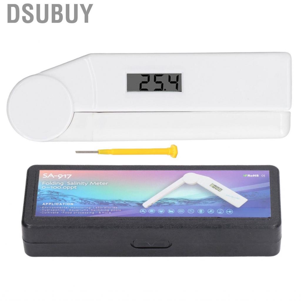 dsubuy-digital-salinity-tester-temperature-compensation-foldable-design-0-to-100ppt-wide-application-salt-water-pool-testers-for