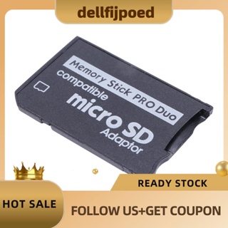 【dellfijpoed】อะแดปเตอร์การ์ดรีดเดอร์ Microsd TF เป็น MS SD SDHC สําหรับ Sony &amp; PSP Series