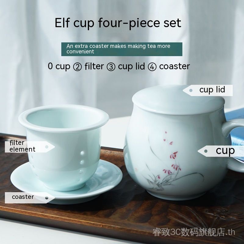 shadow-celadon-ceramic-tea-cup-with-lid-tea-water-separation-filter-tea-leak-office-personal-tea-cup-ggaq