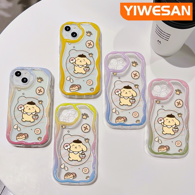 สําหรับ-samsung-galaxy-a11-m11-a10-เคสการ์ตูนปอมปอม-purin-ขอบคลื่น-เคสโทรศัพท์ใส-ใหม่-เนื้อครีม-กันกระแทก-เคสซิลิโคน