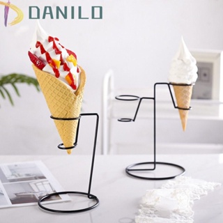 Danilo ที่วางไอศกรีม เหล็ก สีดํา พร้อมฐานวาง สําหรับงานแต่งงาน ห้องครัว ร้านอาหาร วันเกิด