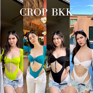 🦋Jolie Bodysuit🦋 บอดี้สูทแขนยาวรุ่นใหม่ แซ่บสุด งานผ้าหนา ดีเทลผูกอกสวยจึ้งงง