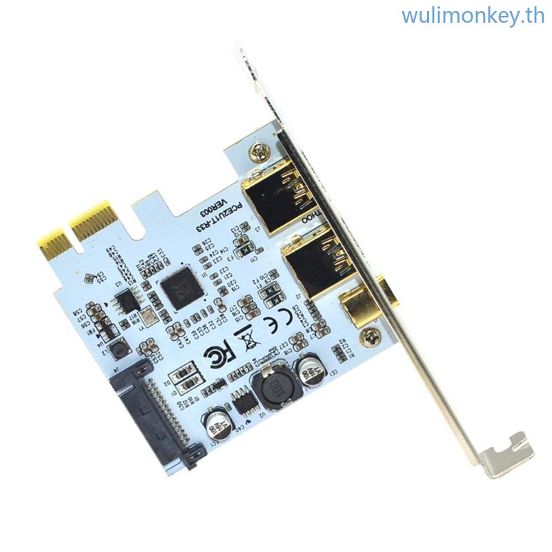 Wu อะแดปเตอร์การ์ดขยาย USB3 0 Type C VL805 5Gbps เพิ่มการ์ด สําหรับบ้าน ...