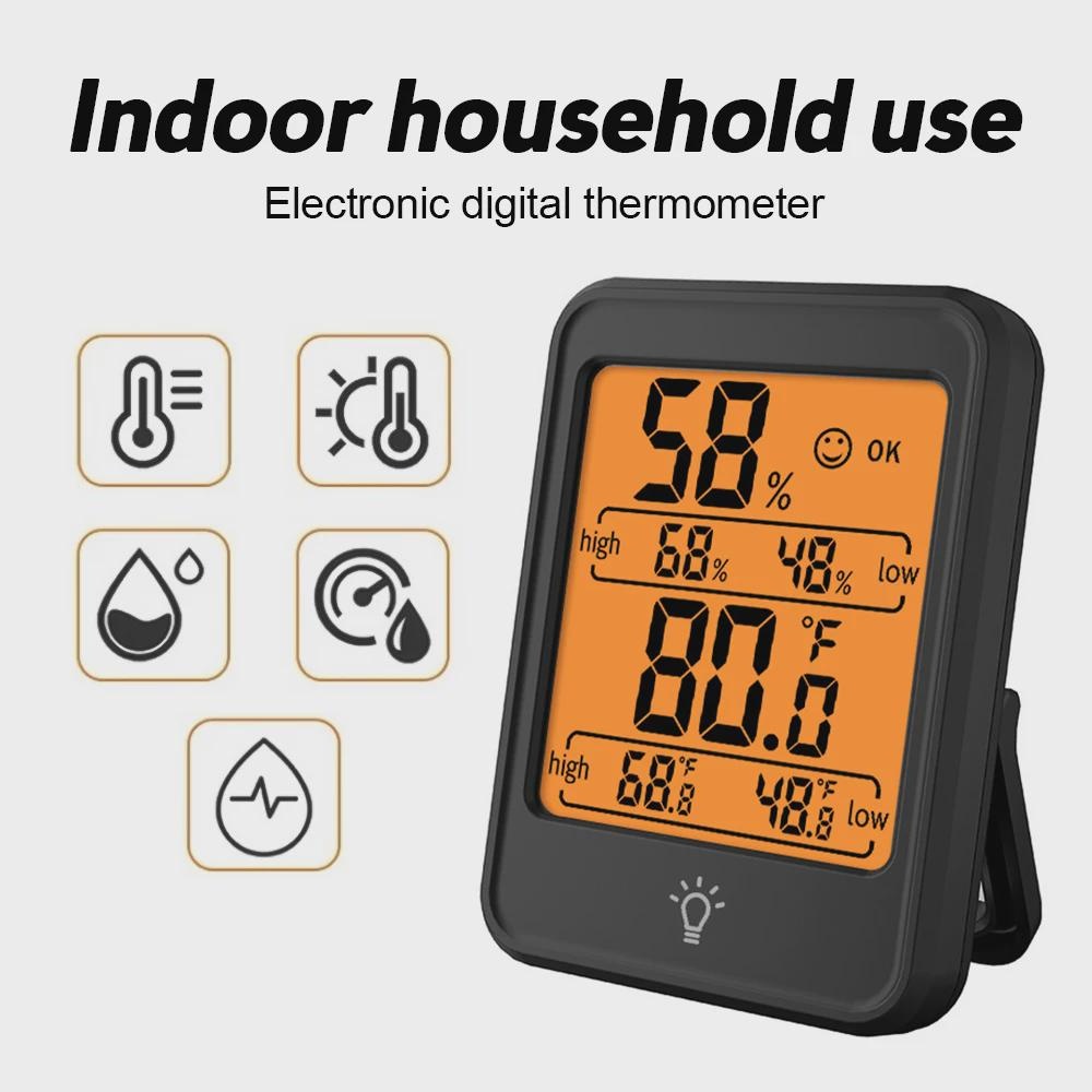 Thermopro เครื่องวัดอุณหภูมิความชื้นในห้อง แบบดิจิทัล พร้อมไฟแบ็คไลท์ ...