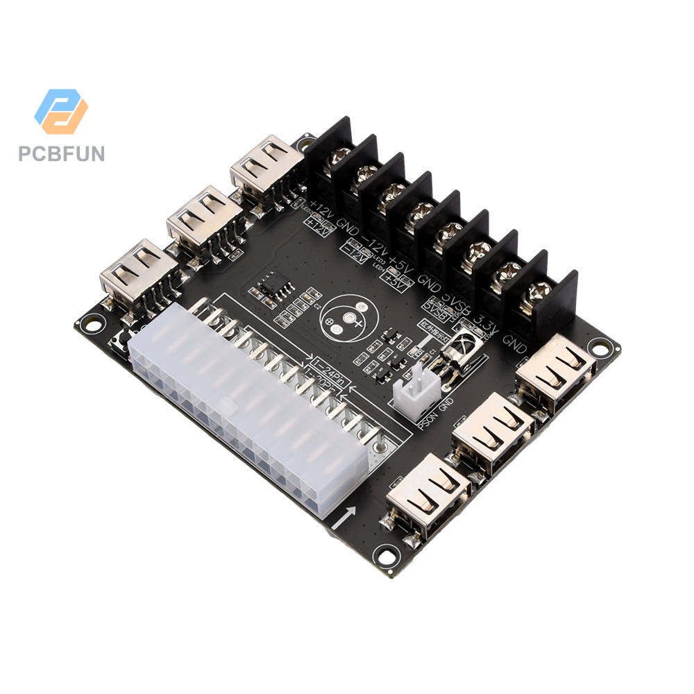 Pcbfun อะแดปเตอร์บอร์ดโมดูลพาวเวอร์ซัพพลาย Usb Atx | Shopee Thailand