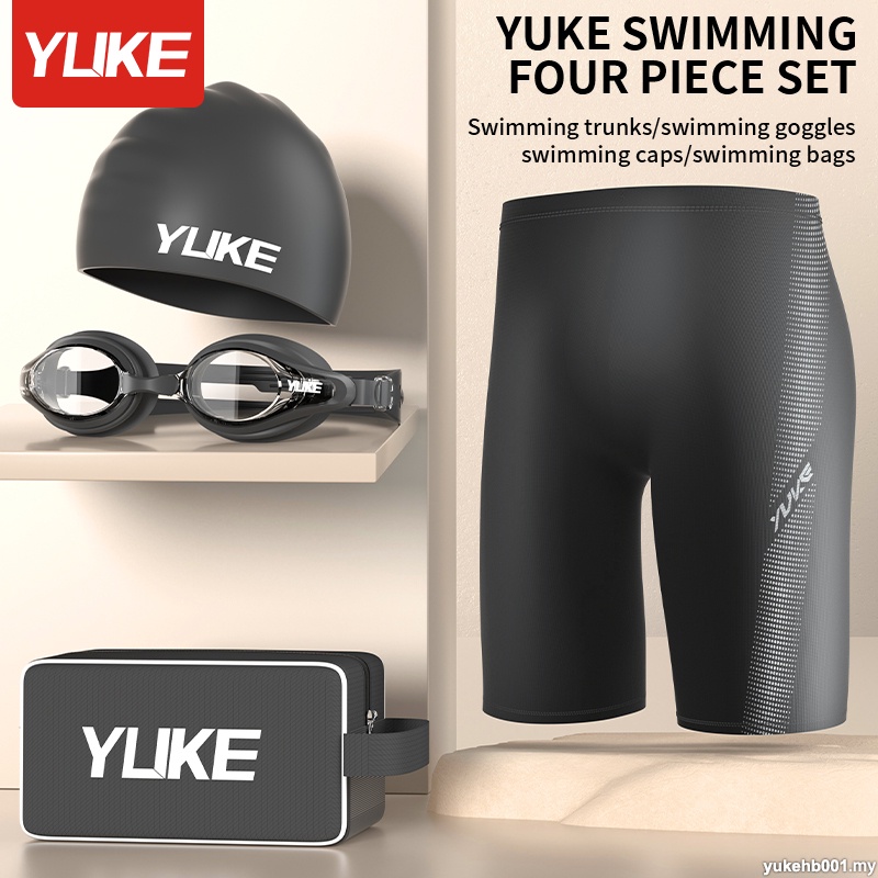 Yuke กางเกงว่ายน้ํา แบบแห้งเร็ว และป้องกันความเหนื่อยล้า สําหรับผู้ชาย ...