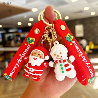 [BestBuyshop] พวงกุญแจ จี้ซานตาคลอส สโนว์แมน กวางเรนเดียร์ สําหรับแขวนกระเป๋าเป้สะพายหลัง 1 ชิ้น