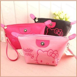 23 Sanrio HelloKitty กระเป๋าเครื่องสําอาง กันน้ํา ลายการ์ตูนน่ารัก พร้อมกระเป๋าเก็บอุปกรณ์อาบน้ํา ความจุขนาดใหญ่