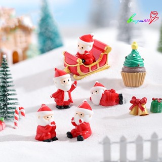 【AG】เครื่องประดับคริสต์มาส เรซิน รูปซานตาคลอส กวางเอลก์ แบบพกพา ทนต่อการสึกหรอ ปลอดภัย สําหรับงานปาร์ตี้