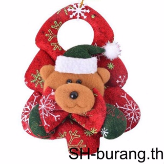 【Buran】ตุ๊กตาซานต้า สโนว์แมน กวางเรนเดียร์ แขวนตกแต่งต้นคริสต์มาส 1 2 3 พับเก็บได้ ของเล่นสําหรับเด็ก