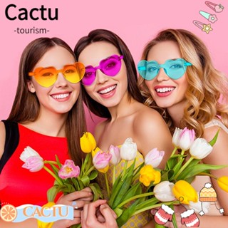 Cactu แว่นตากันแดด รูปหัวใจ สีสันสดใส สีแคนดี้