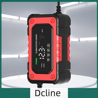 [Dcline.th] เครื่องชาร์จแบตเตอรี่รถยนต์ แบบดิจิทัล 12V 6A สําหรับแบตเตอรี่ตะกั่วกรด