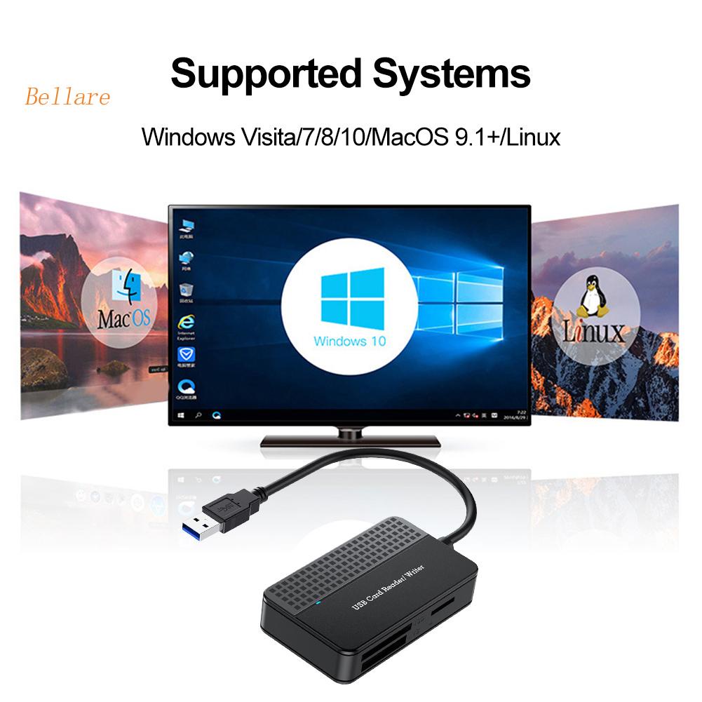 อะแดปเตอร์การ์ดรีดเดอร์-usb-3-0-type-c-5gbps-20-ซม-sd-tf-cf-ms-bellare-th