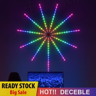 [Deceble.th] สายไฟ LED ซิงค์เสียงเพลง เปลี่ยนสีได้ สําหรับตกแต่งวันหยุด