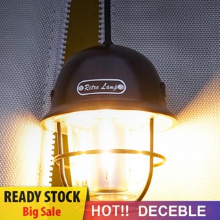 [Deceble.th] ไฟเต็นท์ LED 200LM แบบพกพา สไตล์วินเทจ สําหรับตั้งแคมป์ เดินป่า ตกปลา ฉุกเฉิน