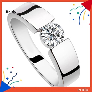 [ER] แหวนหมั้นแต่งงาน ประดับเพทาย ทรงกลม สําหรับทุกเพศ ทุกวัย
