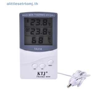 Alittlese เครื่องวัดอุณหภูมิความชื้นดิจิทัล จอแอลซีดี