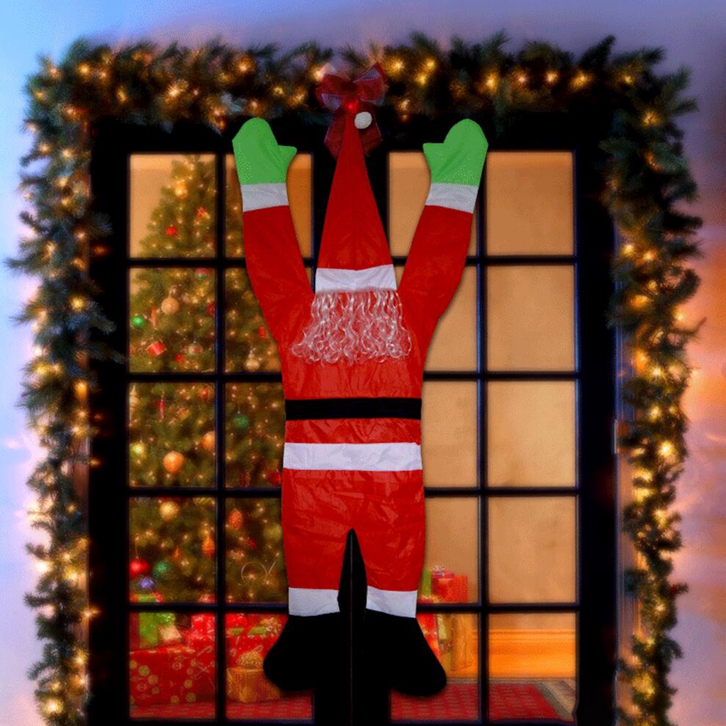 จี้ซานตาคลอส-สําหรับแขวนตกแต่งต้นคริสต์มาส-ประตู-หน้าต่างรถยนต์