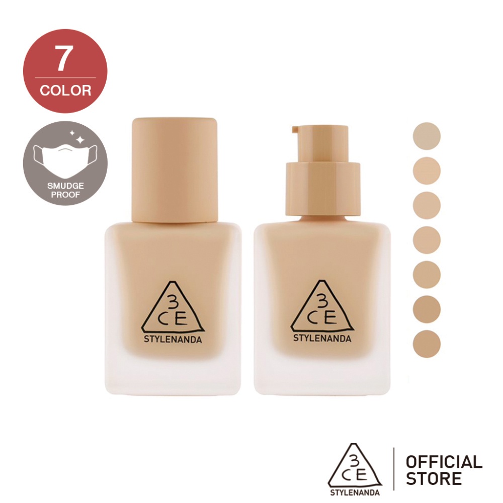 3ce-velvet-fit-foundation-ทรีซีอี-เวลเว็ท-ฟิต-ฟาวน์เดชัน-เครื่องสำอาง-รองพื้น-รองพื้นปกปิด-รองพื้นบางเบา