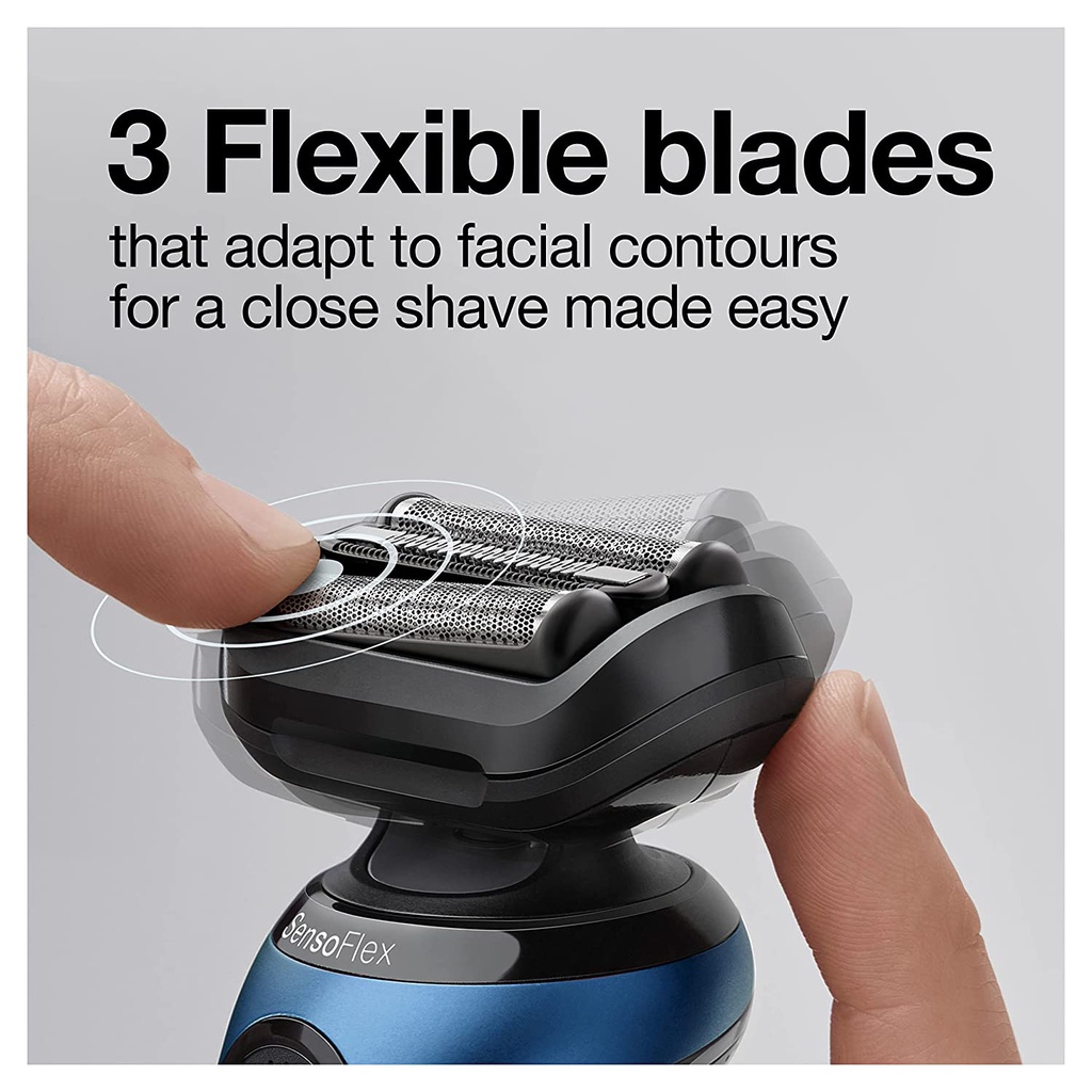 f[Braun] Senso Flex Electric Razor for Men Series 6 Shaver Kit, 6020s ...