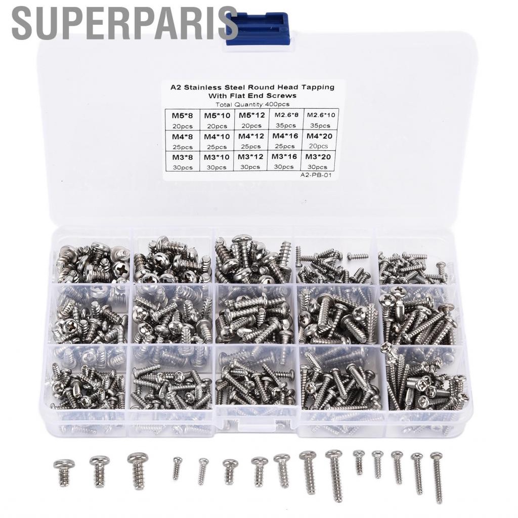 304 Stainless Steel Self-Tapping Screw Cross Wood Screws Large Pan C Head Phillips Screw M3.5 M4