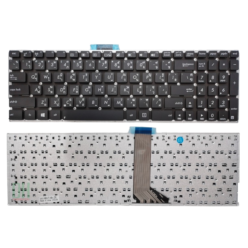 แป้นพิมพ์ คีย์บอร์ดโน๊ตบุ๊ค Asus K501U, K501UX, K501UW, K501UQ, K501UB ...