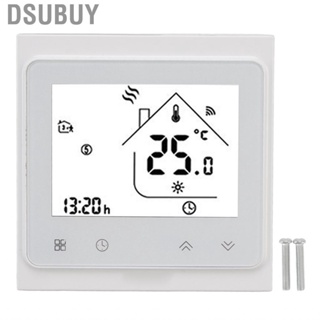 Dsubuy WIFI Thermostat  Home Temperature Controller Accurate Negative Display Backlight AC95‑240V for Public Places