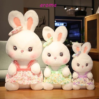 Aroma ตุ๊กตากระต่าย ผ้ากํามะหยี่ขนนิ่ม รูปการ์ตูน ดอกไม้ สําหรับตกแต่งบ้าน โซฟา