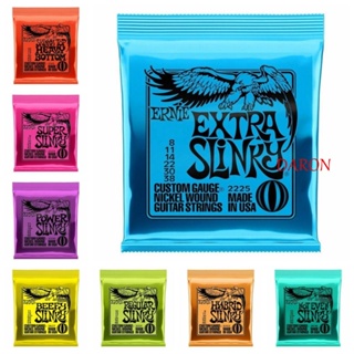 ERNIE BALL Daron สายกีตาร์ไฟฟ้า นิกเกิลบอล 6 สาย 2220 2221 2222 2223 2225 ทนทาน