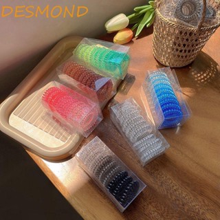 Desmond ยางรัดผม แบบใส สีแคนดี้ แฟชั่น สําหรับเด็กผู้หญิง