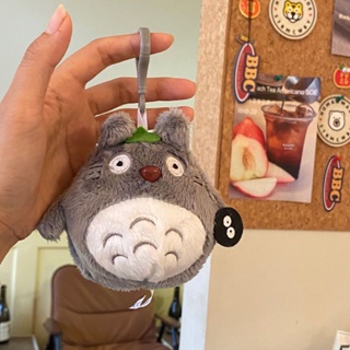 พวงกุญแจ จี้ตุ๊กตาการ์ตูนอนิเมะแมว Spirited Away Totoro สําหรับแขวนตกแต่งกระเป๋า