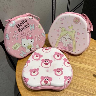 กระเป๋าเก็บหูฟัง ป้องกันน้ํา แบบพกพา พิมพ์ลายการ์ตูน Hello Kitty น่ารัก มีซิป สําหรับ Airpods Max