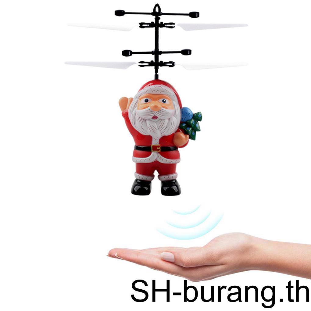 buran-เครื่องบินเซนเซอร์-ลายการ์ตูนซานตาคลอส-ของขวัญคริสต์มาส-ของเล่นเสริมการเรียนรู้เด็ก