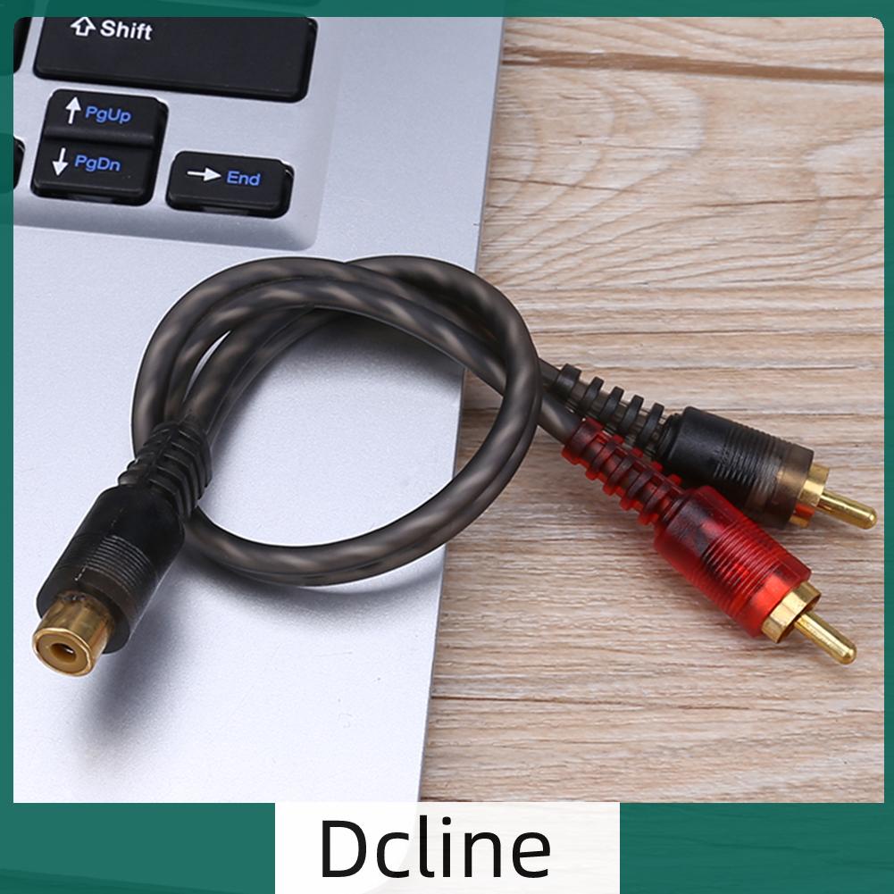 dcline-th-สายเคเบิลแยก-1-rca-ตัวเมีย-เป็น-2-rca-ตัวผู้-27-ซม-สําหรับระบบเครื่องเสียงรถยนต์-1-ชิ้น