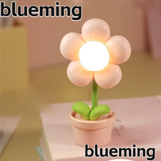 Blueming2 โคมไฟตั้งโต๊ะ ใช้แบตเตอรี่ ขนาดเล็ก สไตล์โรแมนติก สร้างสรรค์