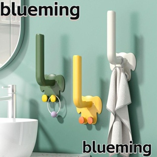 Blueming2 ตะขอแขวนผ้าขนหนูอาบน้ํา ABS รูปตัว L อเนกประสงค์ ไม่ต้องเจาะรู 2 ชิ้น